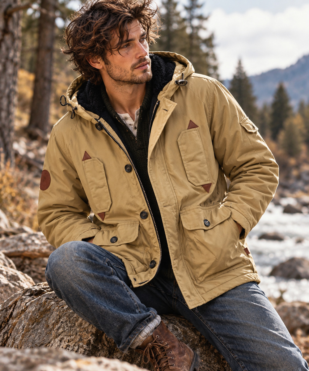 NEW Bellfield B Artis S Sz M NWT Sherpa Lined Hooded Field Jacket Utility Parka